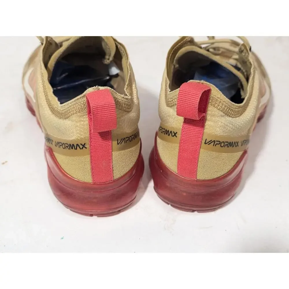 Nike Air VaporMax Men's Size 8.5 Crimson Gold Athletic Sneakers AR6631-701